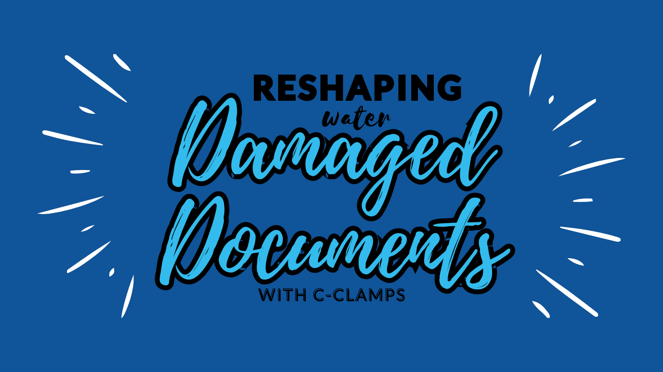 reshaping water damaged documents
